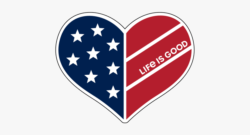 Flag Heart Small Die Cut Decal - Independence Day Baby Photoshoot, HD Png Download, Free Download
