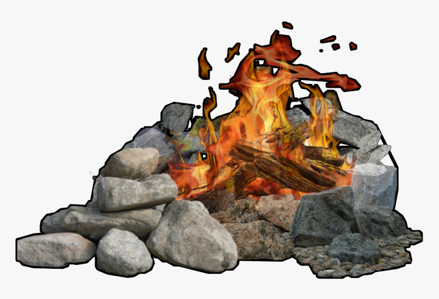 #fire #campfire #bonfire @libertymoon74 - Rock Transparent, HD Png Download, Free Download