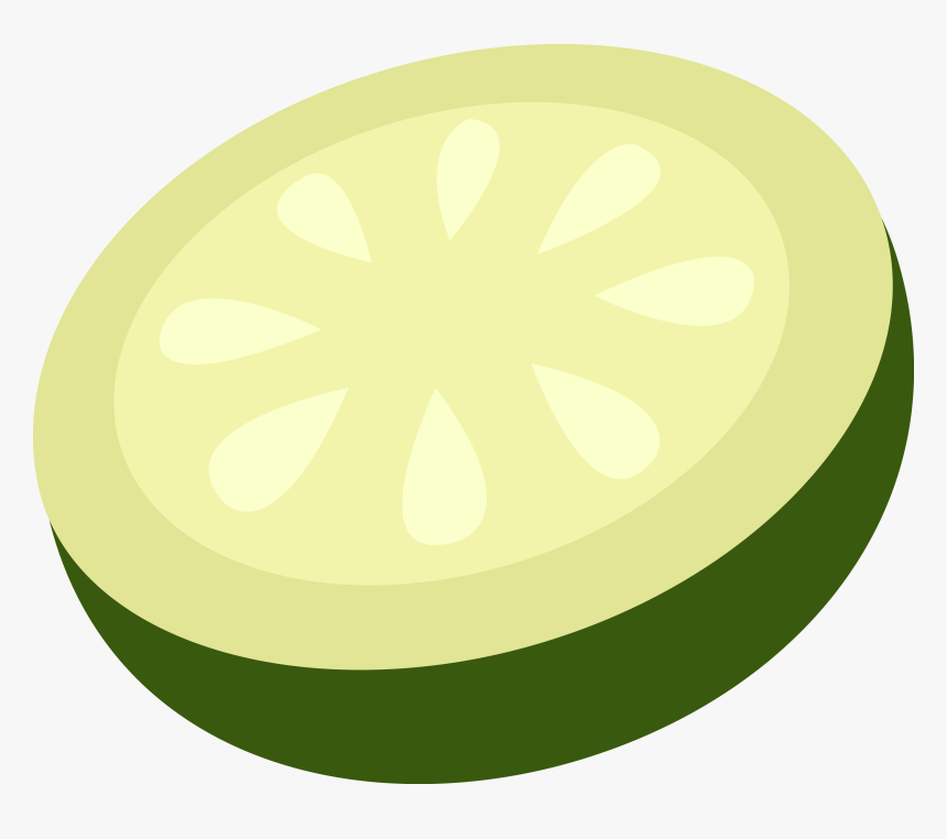 Cucumber Slice Vector Art - Cucumber Slice Cartoon Png, Transparent Png, Free Download