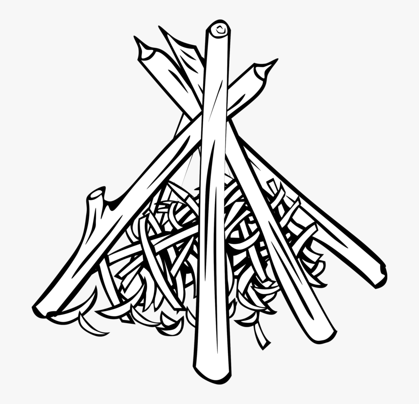 Line Art,angle,wing - Teepee Fire, HD Png Download, Free Download