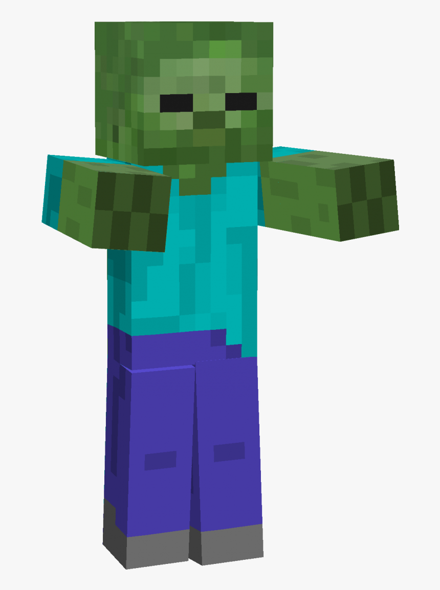 Minecraft Zombie Png - Minecraft Zombie, Transparent Png, Free Download