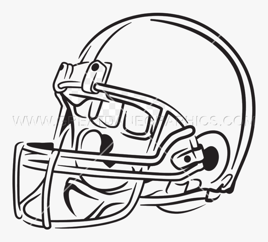Football Helmet X Production Ready Artwork For Shirt - Line Art, HD Png Download, Free Download