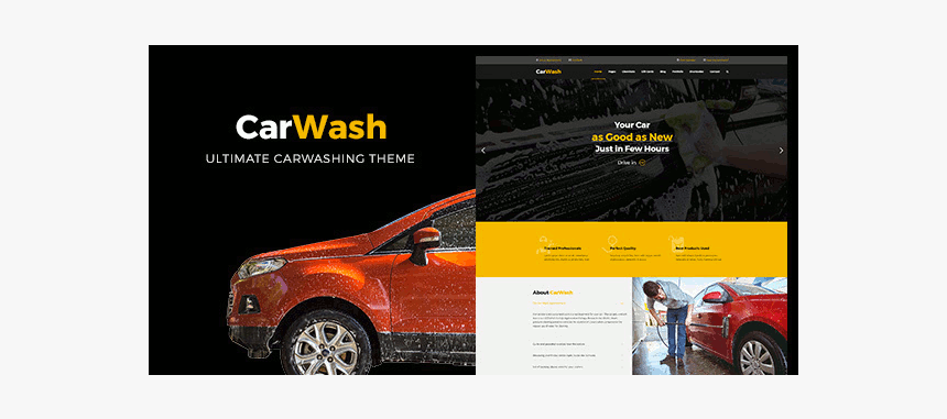 Car Wash - Car Wash Wordpress Free Theme, HD Png Download, Free Download