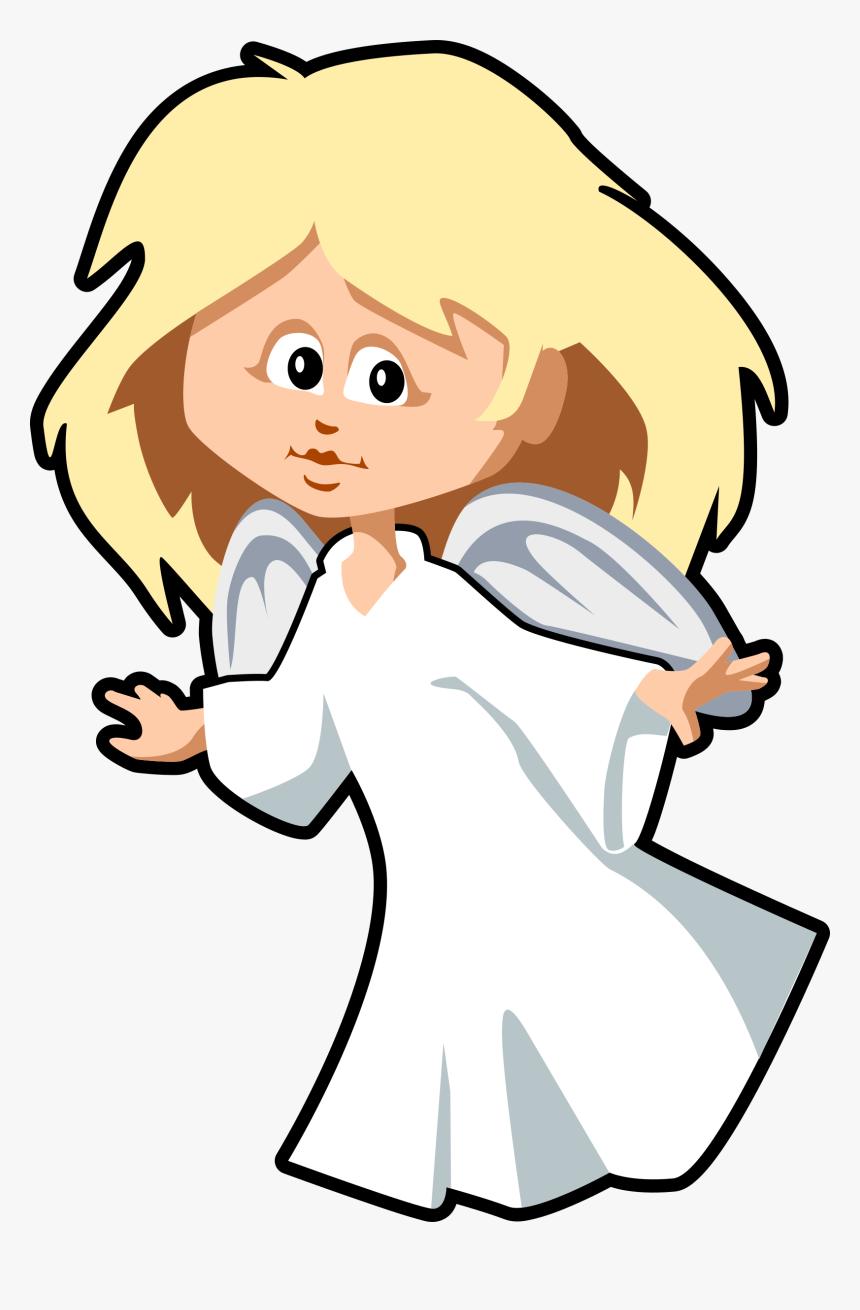 Transparent Angel Wings - Angel Cartoon Transparent Background, HD Png Download, Free Download