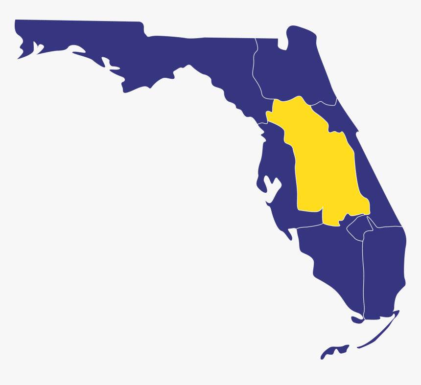 Florida State Map Silhouette, HD Png Download, Free Download