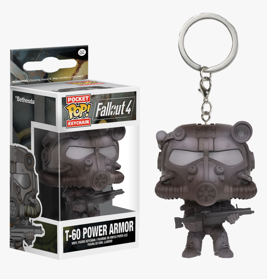 T-60 Power Armor Pocket Pop Vinyl Keychain - Pop Keychain Fallout T 60 Power Armor, HD Png Download, Free Download