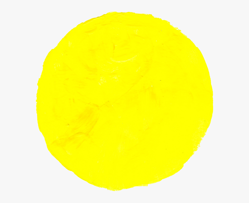 Paint Circle Yellow - Round Yellow Dot, HD Png Download, Free Download