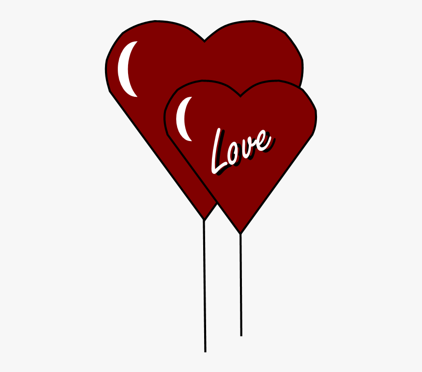 Valentine Balloons Clipart - Love, HD Png Download, Free Download