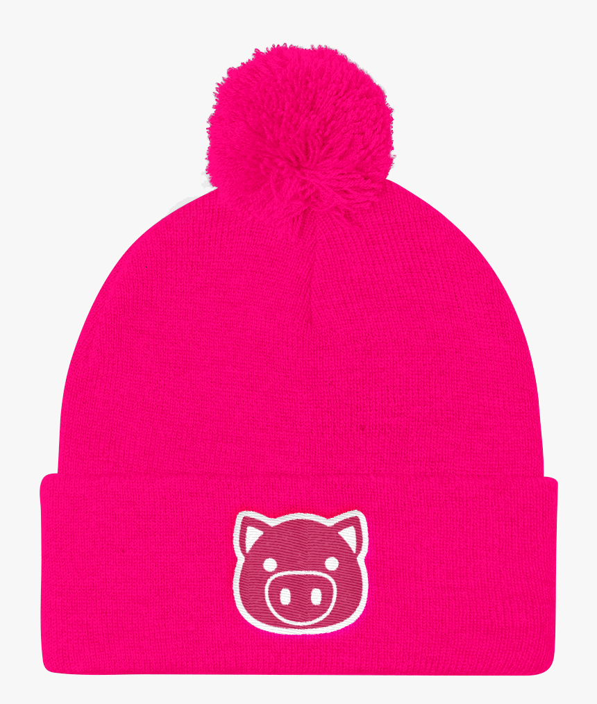 Emoji Pig Beanie Swish Embassy"
 Class= - Knit Cap, HD Png Download, Free Download