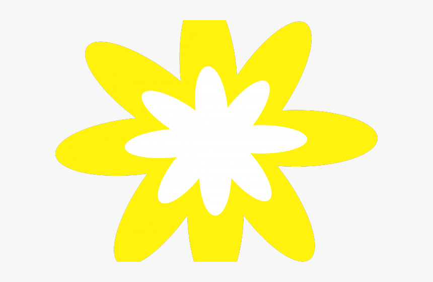 Transparent Yellow Daisy Png - Flor Amarilla De 8 Petalos Dibujo, Png Download, Free Download