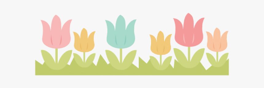 Spring Borders - Cute Clipart Easter Flowers, HD Png Download, Free Download