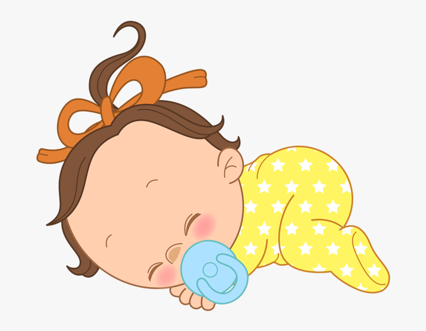 Sleeping baby girl clipart images