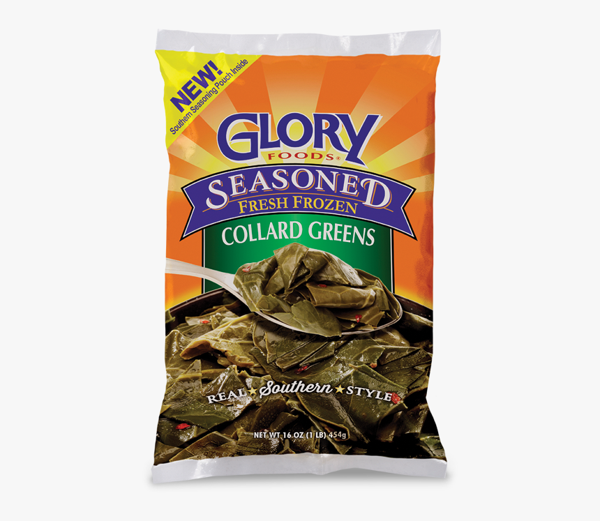 Frozen Seasoned Collard Greens - Glory Frozen Collard Greens, HD Png Download, Free Download