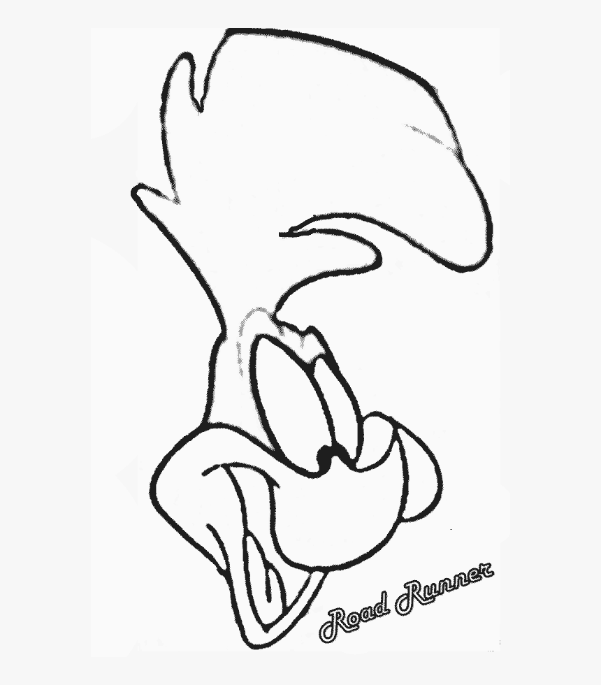 Collection Of Free Coyote Drawing Cartoon Download - Coloring Book Pages Looney Tunes Road Runner, HD Png Download, Free Download