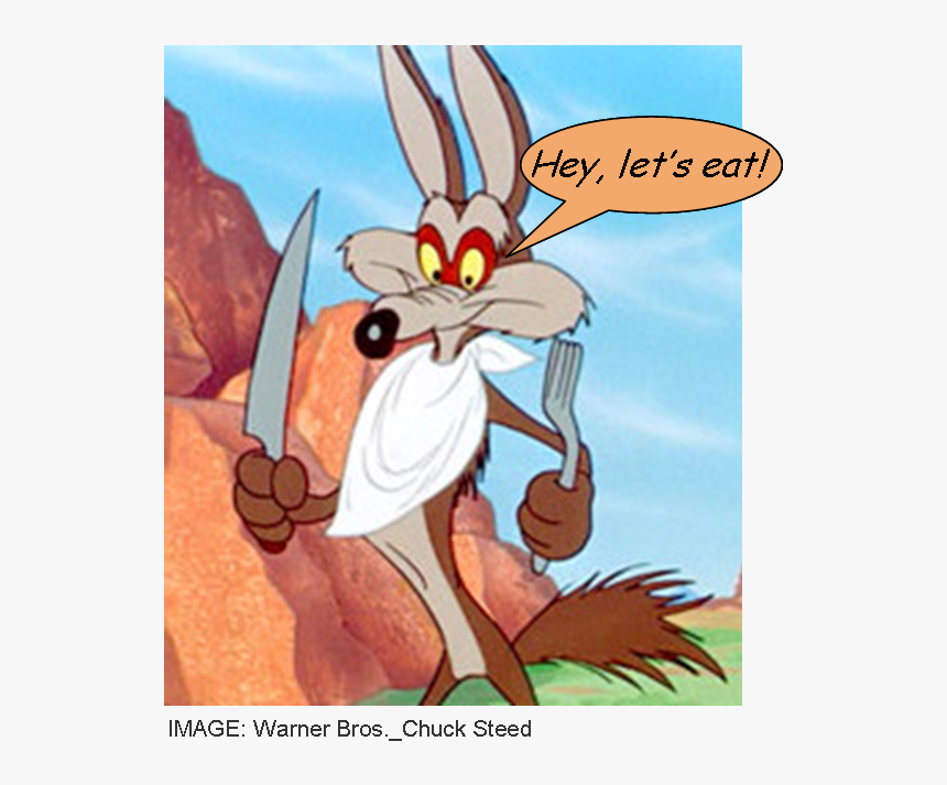 Wile E Coyote Let"s Eat - Hungry Wile E Coyote, HD Png Download, Free Download
