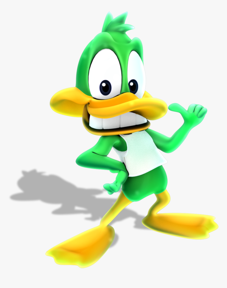 Thornton My 3d Model Of Plucky Duck From Tiny Toons - Tiny Toon Adventures Plucky Duck And Daffy Duck, HD Png Download, Free Download