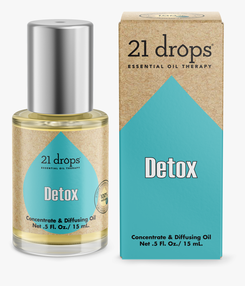 21 Drops Detox Essential Oil Aromatherapy Concentrate - Perfume, HD Png Download, Free Download