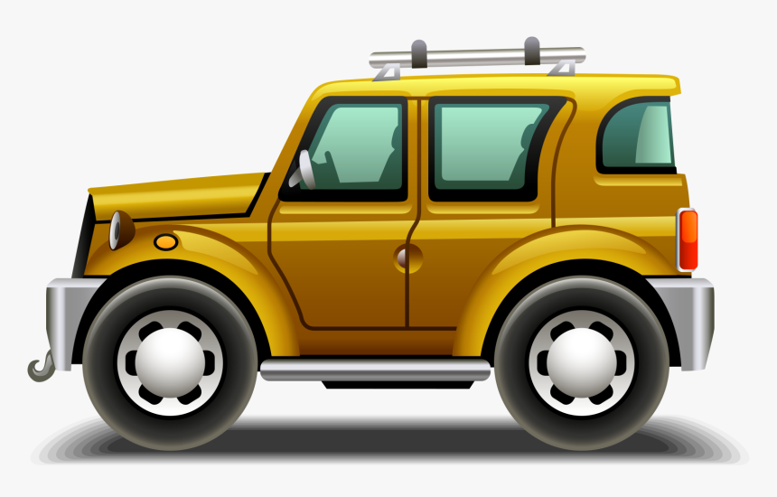 Motor Vector Scrap Car - Jeep Png Transparent Cartoon, Png Download, Free Download