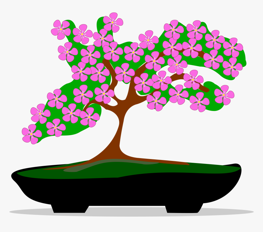 Clipart - Bonsai-01 - Bonsai - Png Download , Png Download - Bonsai Tree Png Clip Art, Transparent Png, Free Download