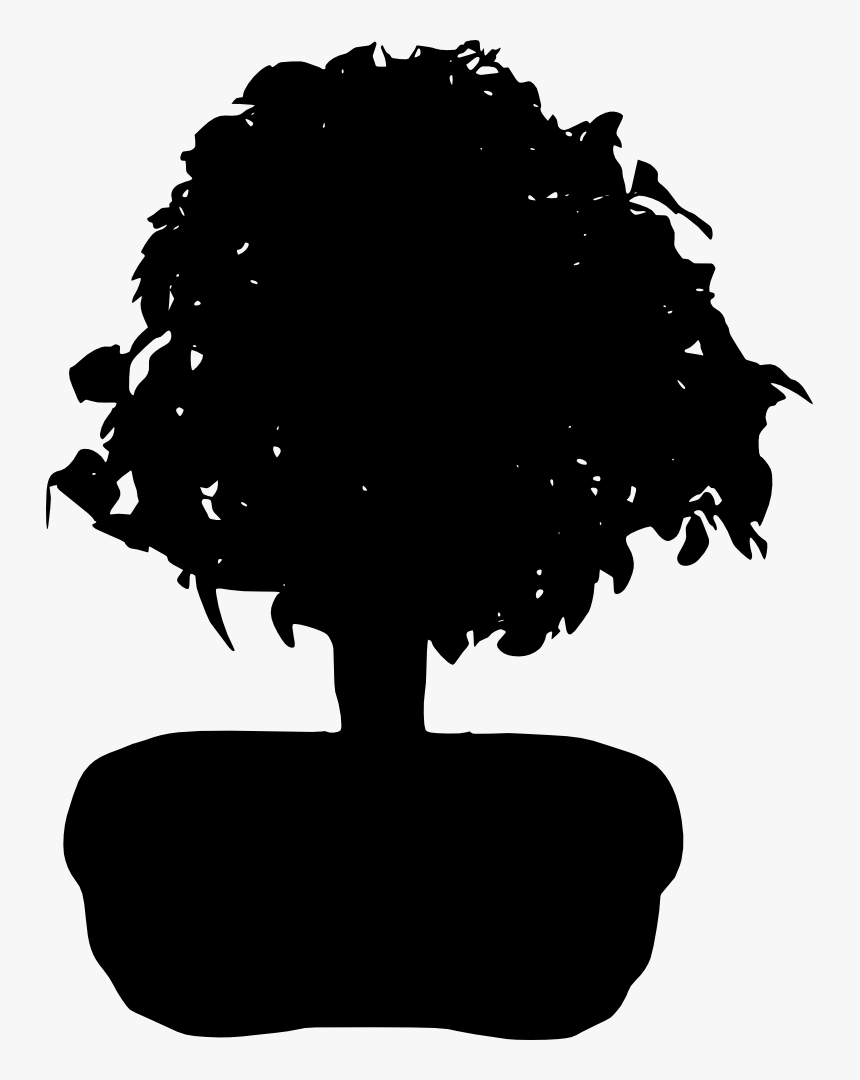 Bonsai-silhouette - Illustration, HD Png Download, Free Download