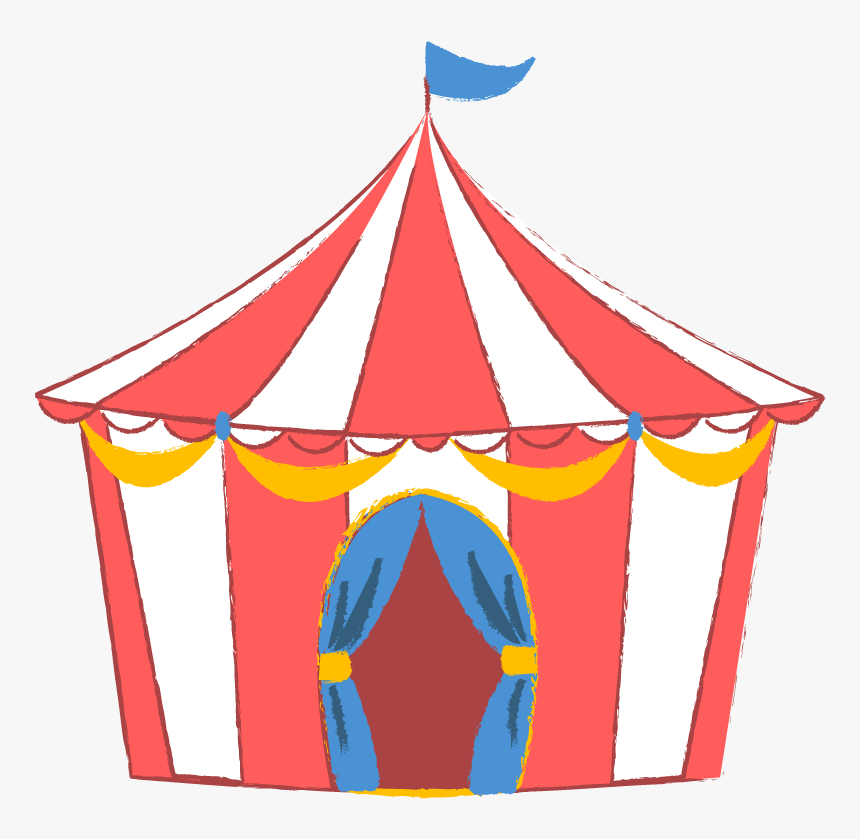 Circus Amigurumi Tent Illustration Carpa - サーカス イラスト 無料, HD Png Download, Free Download