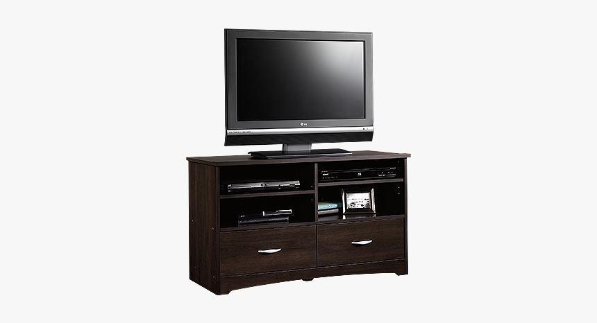 Two Drawer Casual Tv Stand In Cinnamon Cherry - Sauder Beginnings Tv Stand, HD Png Download, Free Download