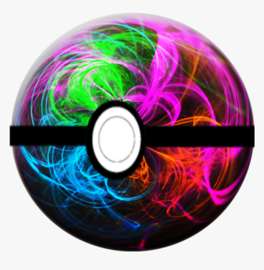 #pokemon #pokeball #custom #red #green #pink #blue - Pokemon Ball Red And Green, HD Png Download, Free Download