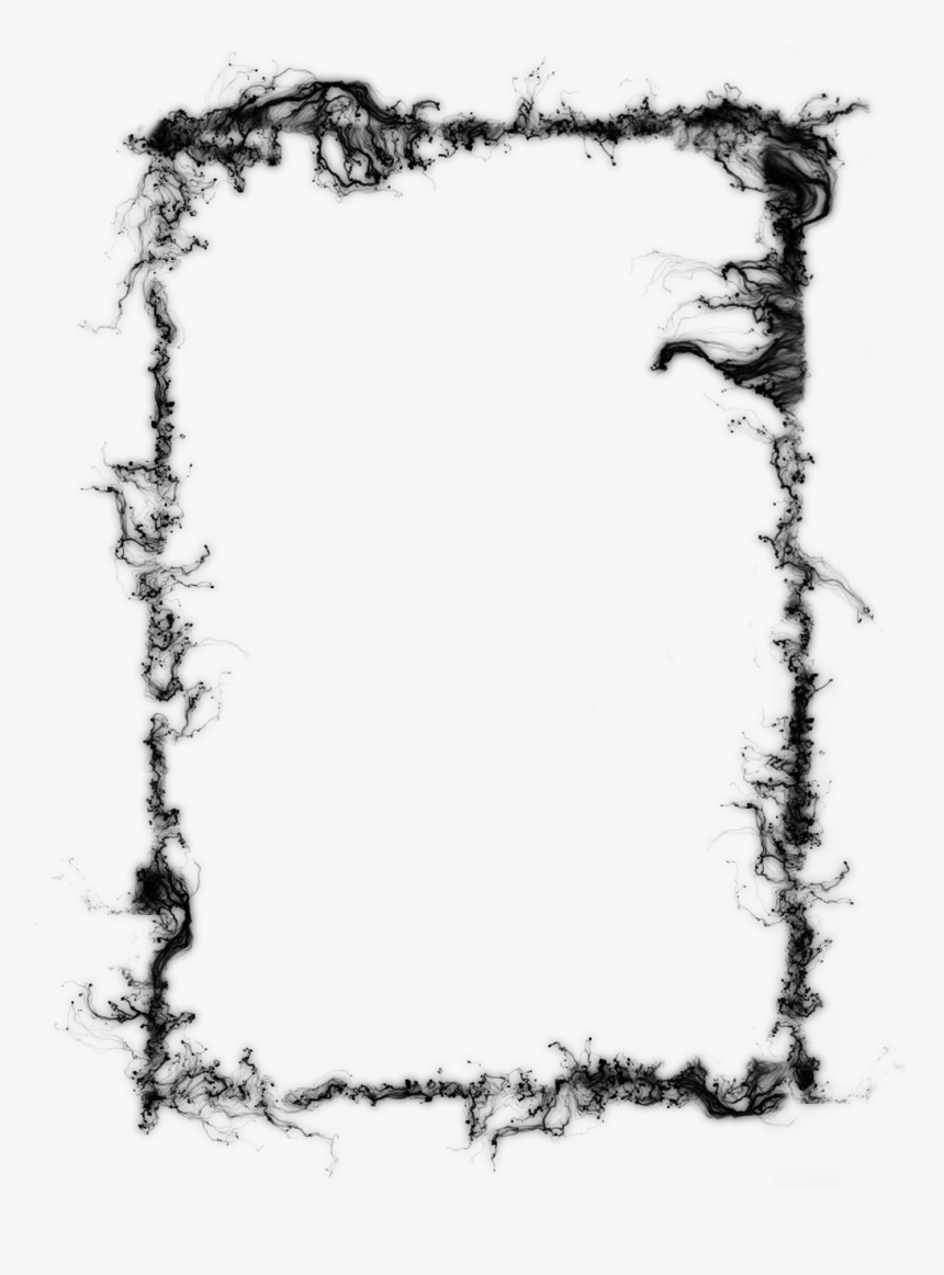 #mq #black #smokes #frame #frames #border #borders - Ink Border Design Png, Transparent Png, Free Download