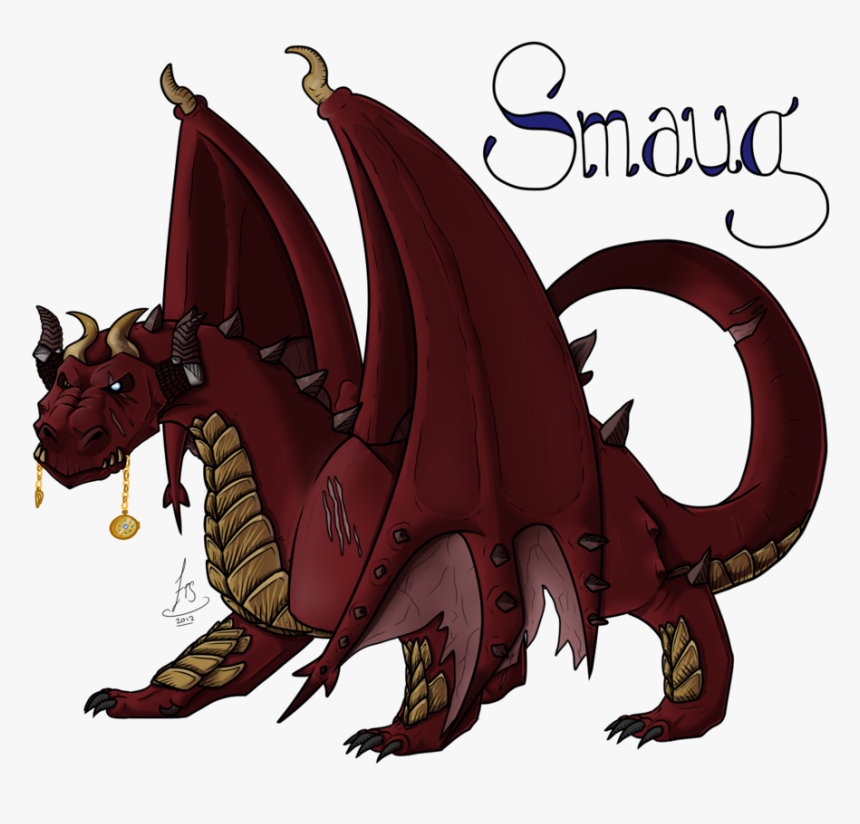 Collection Of Free Smaug Drawing Cartoon Download On - Smaug Hobbit Clip Art, HD Png Download, Free Download