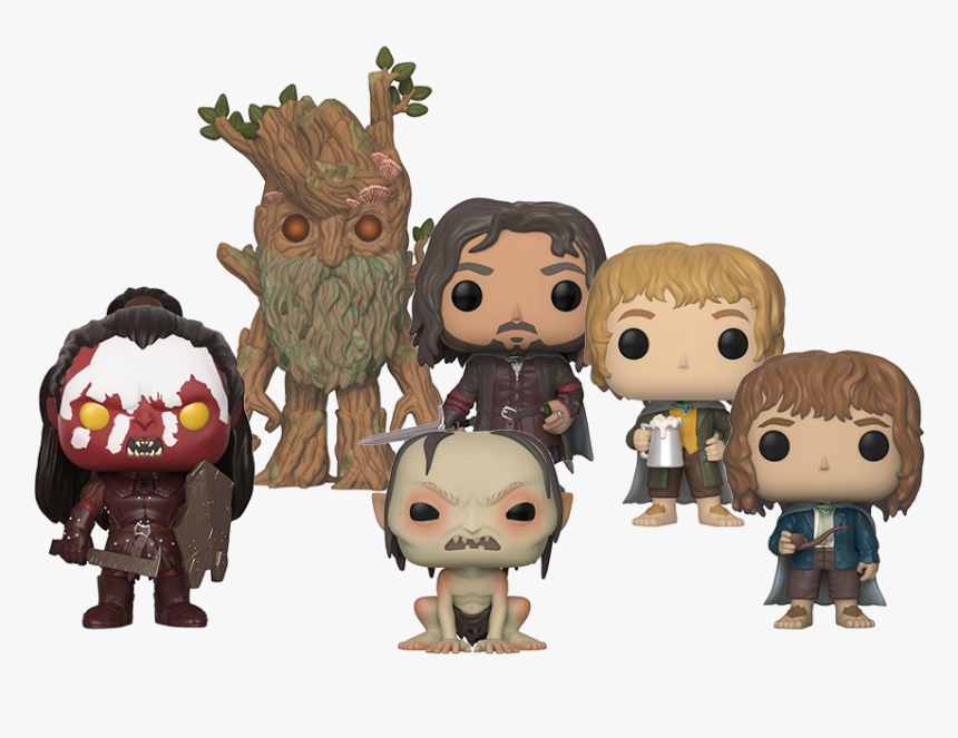 Funko Movies Lotr Aragorn Lurtz Pippin Merry Gollum - Funko Pop Lurtz, HD Png Download, Free Download