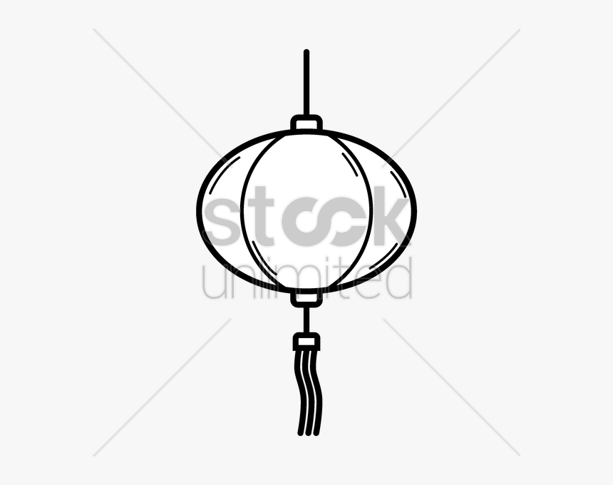 Download Lanterns Chinese Outline Clipart Paper Lantern, HD Png Download, Free Download