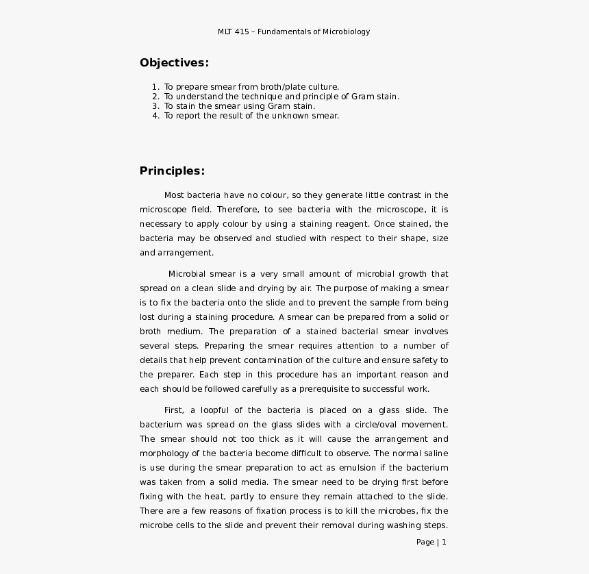 Principle Of Monochrome Staining, HD Png Download, Free Download