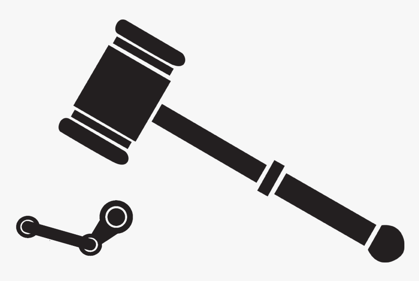 Transparent Hammer Silhouette Png Clipart Gavel Png Png Download Kindpng