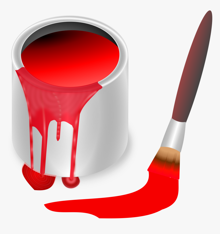 Transparent Red Crayon Clipart - Red Paint Clipart, HD Png Download, Free Download