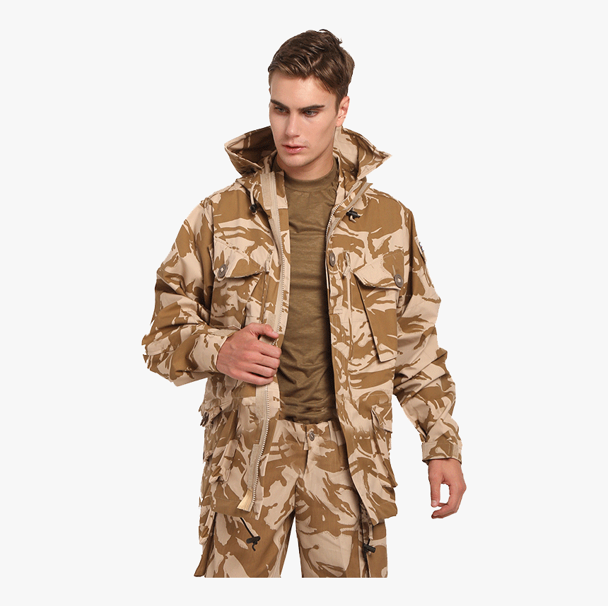 British Army Public Army Desert Camouflage Smock Windbreaker - Soldier, HD Png Download, Free Download
