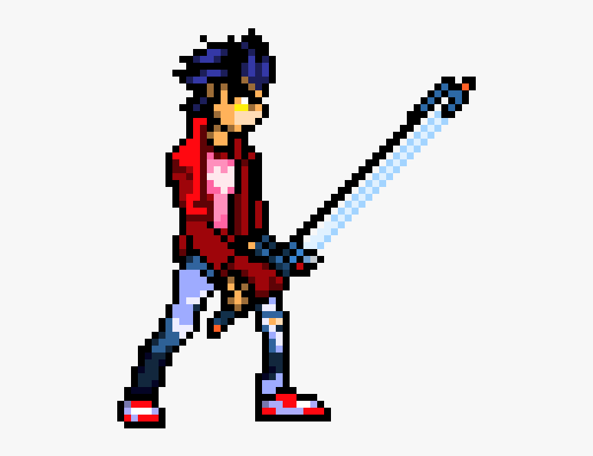 Travis Touchdown Pixel Art, HD Png Download, Free Download