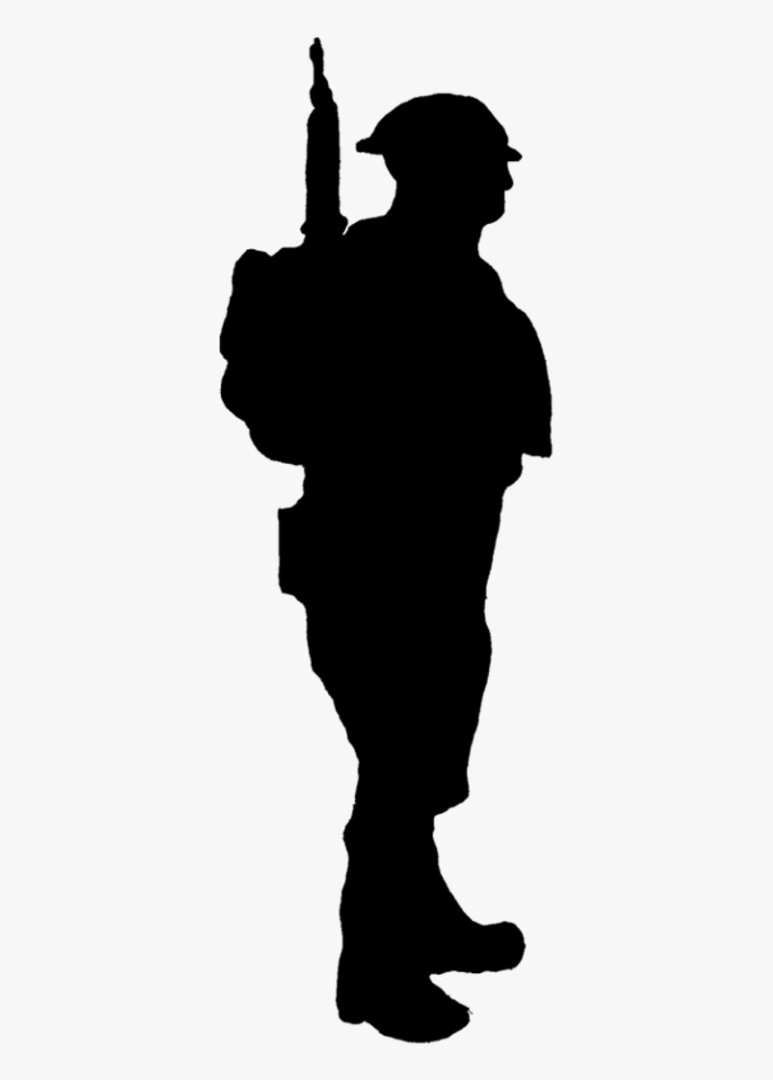 World War 1 Soldier Silhouette At Getdrawings - Ww1 British Soldier Silhouette, HD Png Download, Free Download