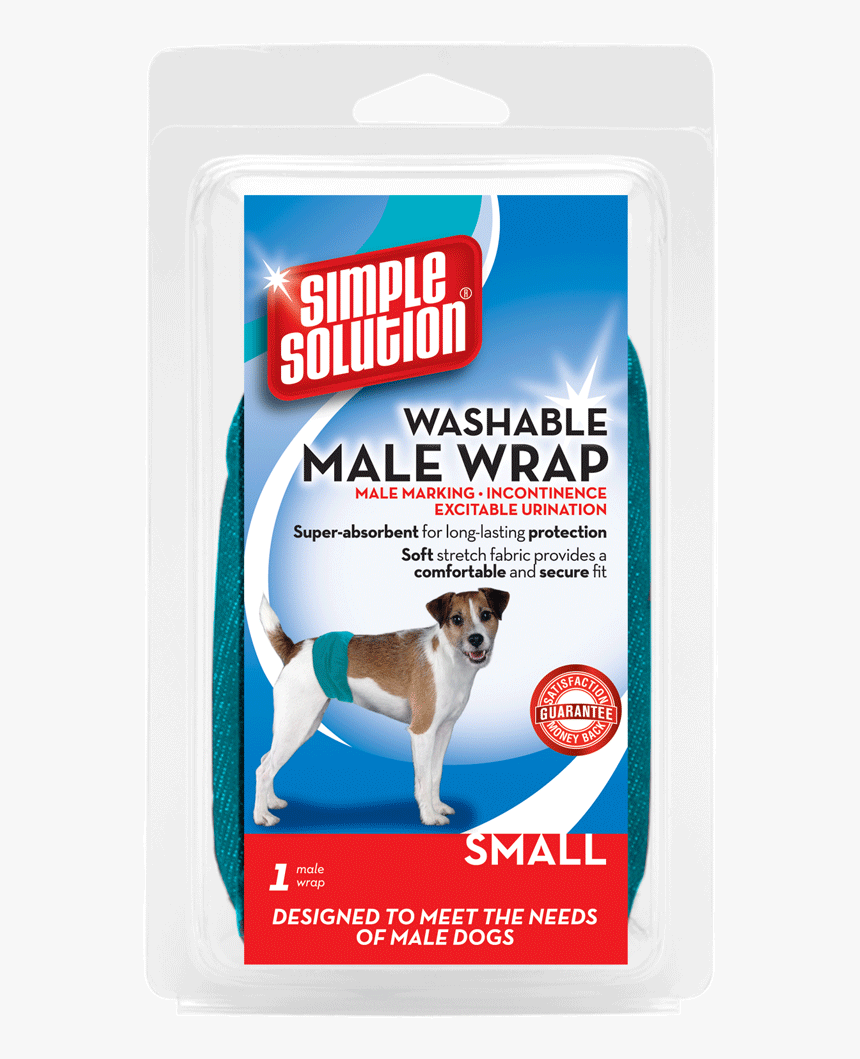 Simple Solution Washable Male Wrap Dog Wrap Belly Bands - Skvättskydd Hund, HD Png Download, Free Download