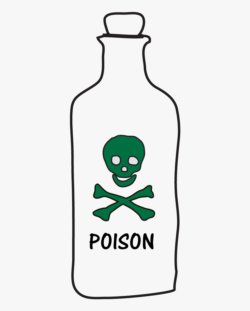 Easy Poison Bottle Drawings, HD Png Download, Free Download