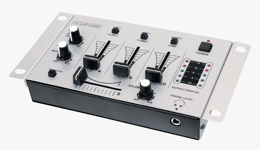 Dj Mixer Basic König Kn-djmixer10 - Mixer 3 Channels, HD Png Download, Free Download