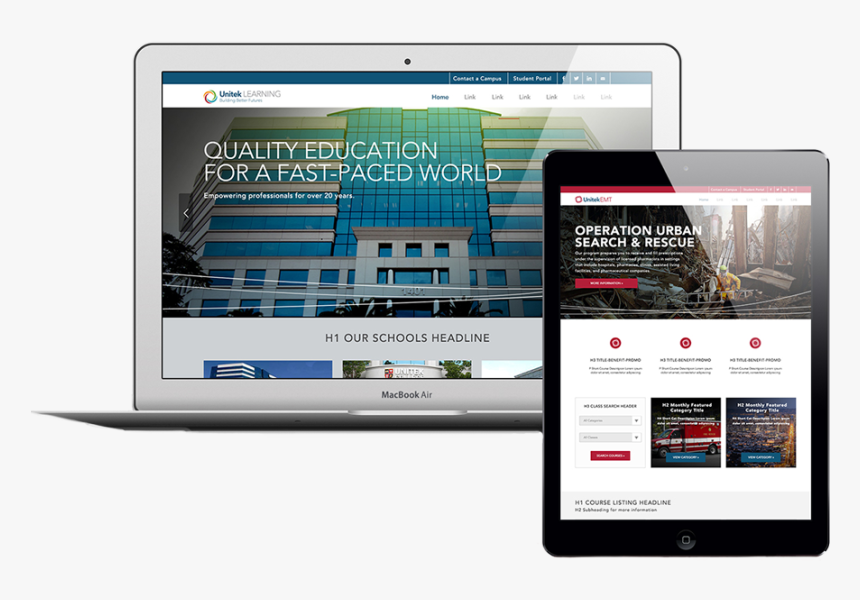 Responsive Ui And Web Design For The Tech Industry - Website, HD Png Download, Free Download