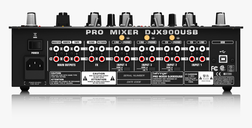 Behringer Djx900usb Professional 5-channel Dj Mixer - Behringer Mixer Djx 900, HD Png Download, Free Download