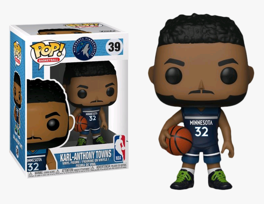 Karl-anthony Towns Minnesota Timberwolves Pop Vinyl - Funko Pop Karl Anthony Towns, HD Png Download, Free Download