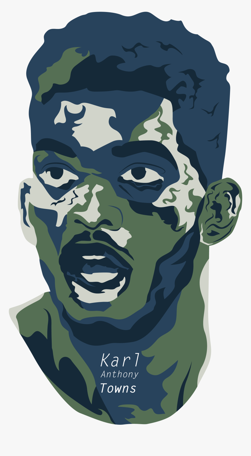 Twolf-02 - Karl Anthony Towns Art, HD Png Download, Free Download