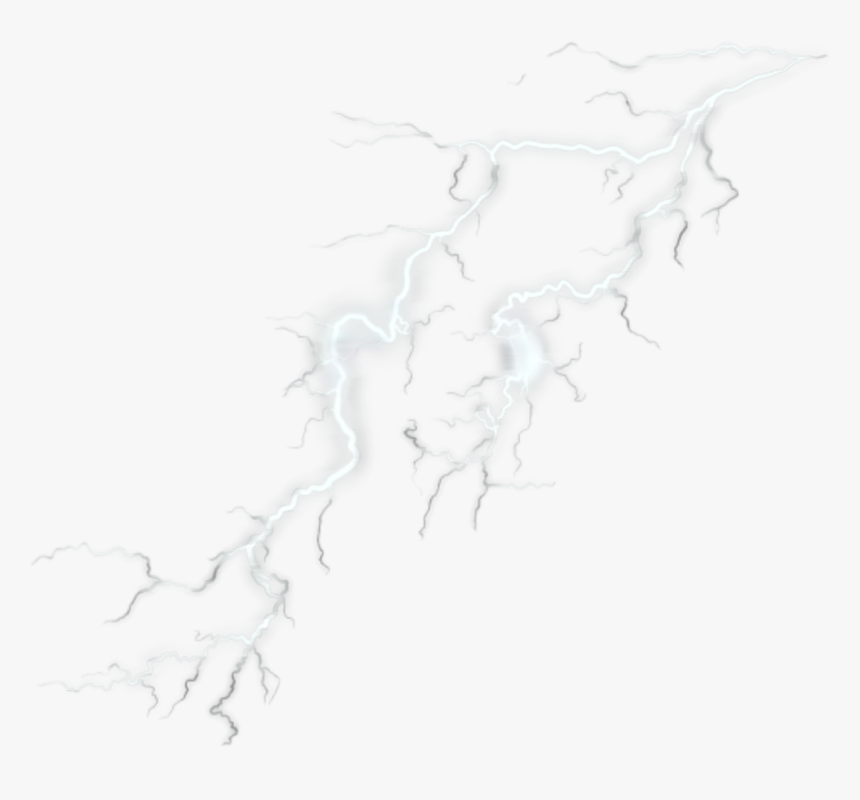 Transparent White Lightning Clipart - Sketch, HD Png Download, Free Download