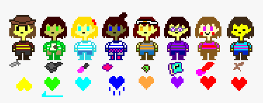 Colors Of The 7 Souls - Undertale 7 Souls, HD Png Download, Free Download