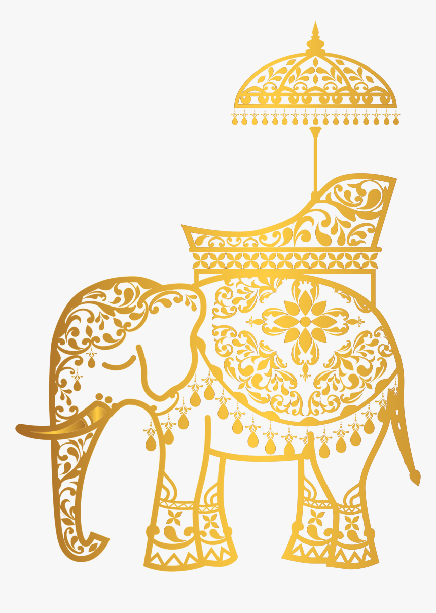 Clip Art India Elephant Clip Art - Indian Wedding Elephant Clipart, HD Png Download, Free Download