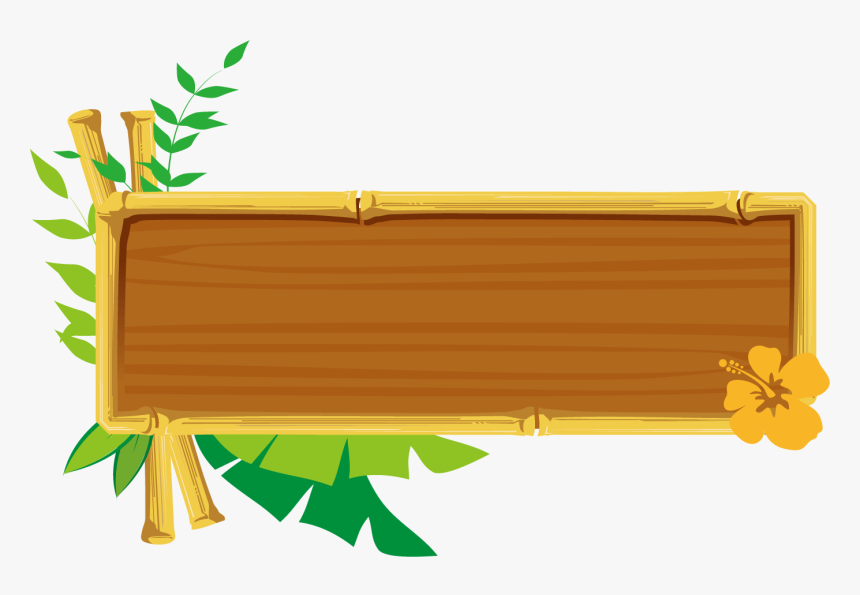 Luau Clipart Border  Sign Board Clipart Png, Transparent Png  kindpng