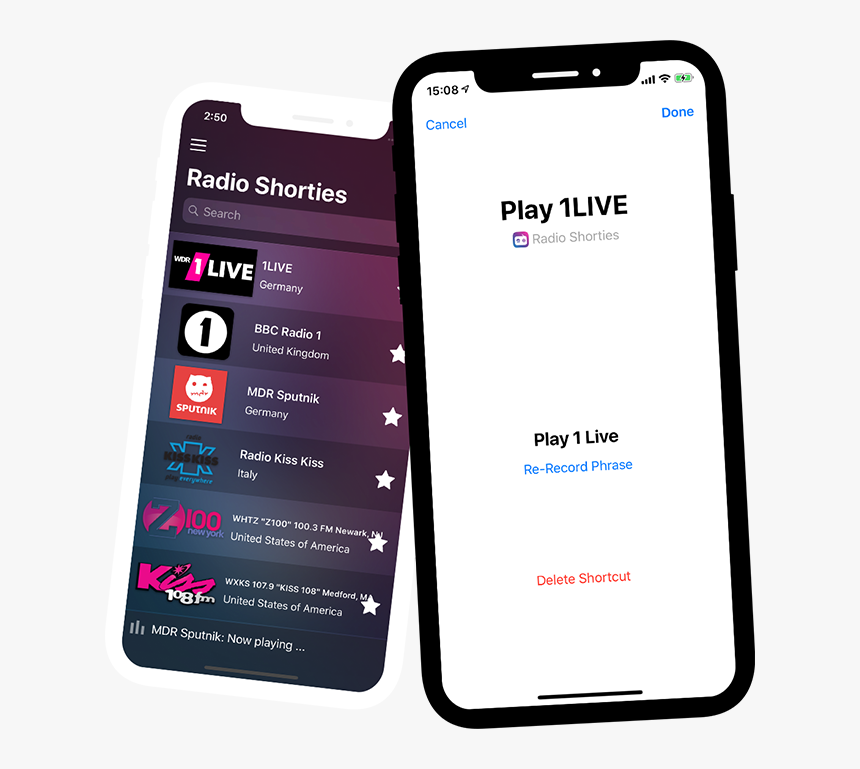 Homepod Siri Shortcut Radio - Smartphone, HD Png Download, Free Download