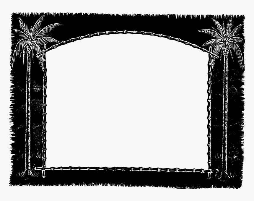 Palm Tree Frame - Portable Network Graphics, HD Png Download, Free Download